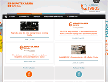 Tablet Screenshot of hipotekarnabanka.com